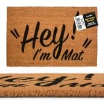 Hey I'm Mat Funny Coir Doormat
