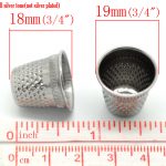 Silver Tone Sewing Thimbles