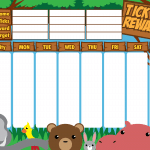 Jungle Reward chart for a fridge