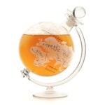 Glass Globe World Map Decanter (750ml)