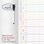 7 Day Family Planner Magnetic Fridge Memo Board