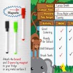Jungle Reward chart for a fridge