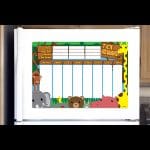 Jungle Reward chart for a fridge
