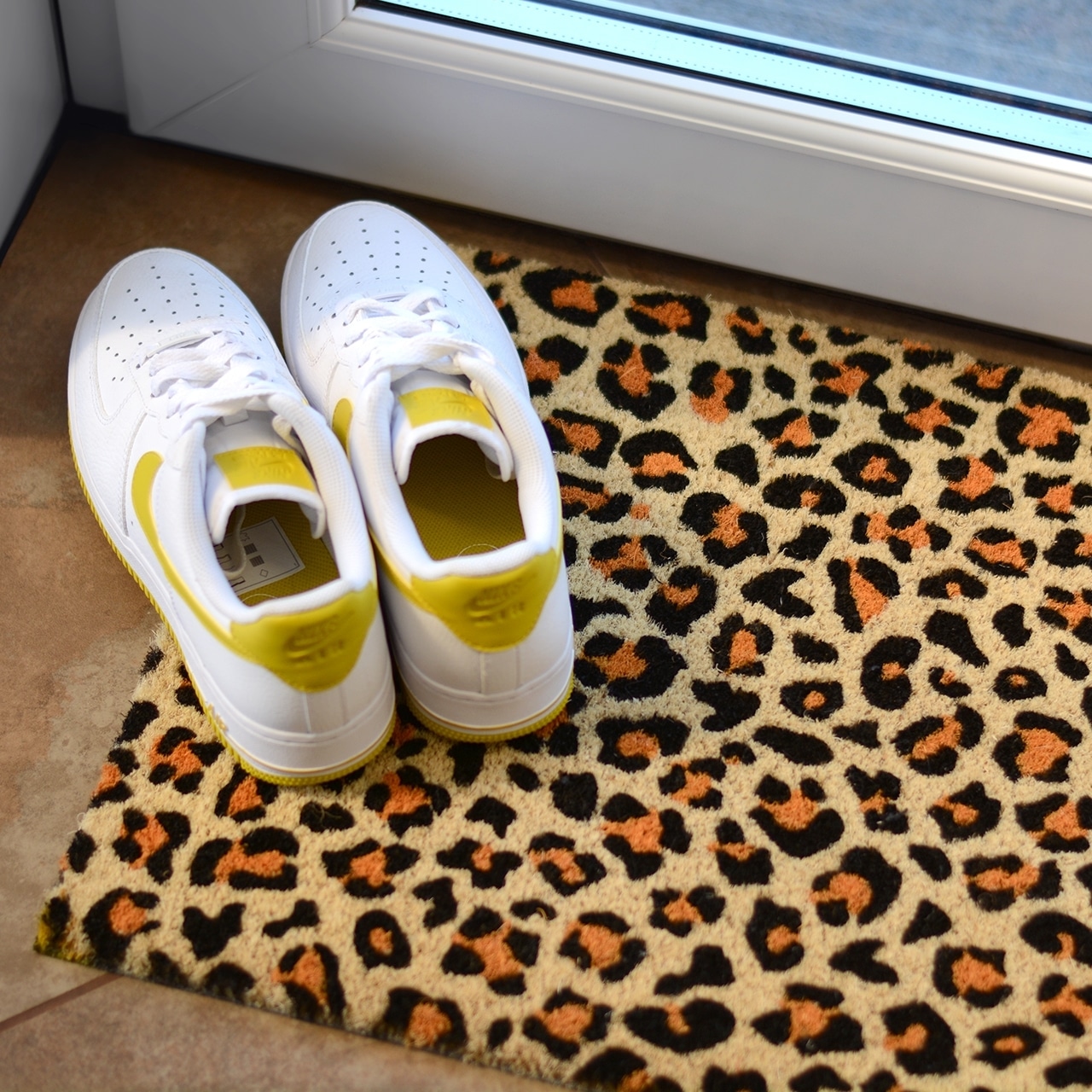 Leopard Print Front Doormat