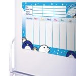 Penguin and Friends Magnetic Reward Chart on a Fridge