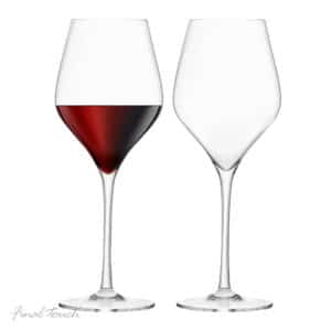 Final Touch Red Wine Glasses Lead-Free Pack of 2