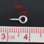 Wholesale Mini 8mm Screw Eyepins Hooks Eyelets