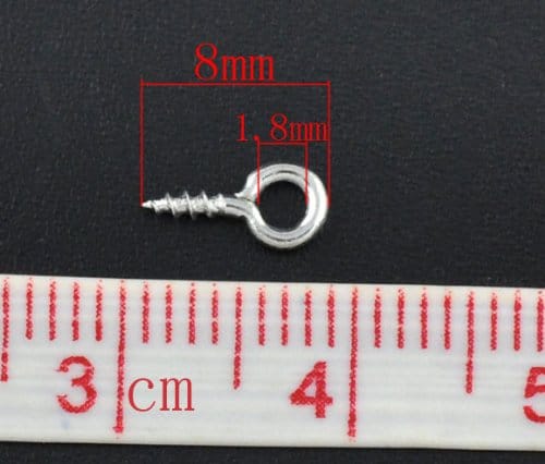 Wholesale Mini 8mm Screw Eyepins Hooks Eyelets
