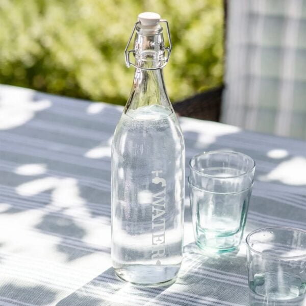 Tap Glass Table Water Bottle (1 Litre)