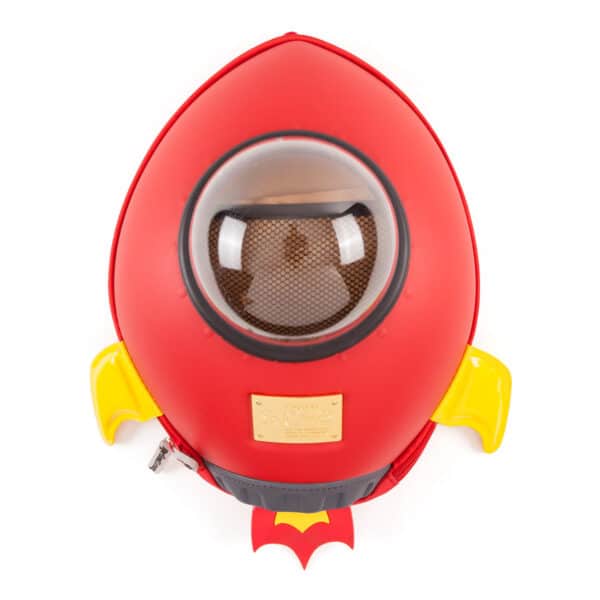 Red Rocket Spaceship Toddler Backpack