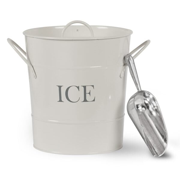 Traditional Ice Bucket With Lid and Scoop