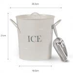 Traditional Ice Bucket With Lid and Scoop