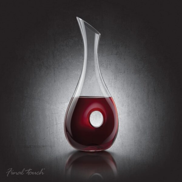 Final Touch Lacuna Crystal Wine Decanter