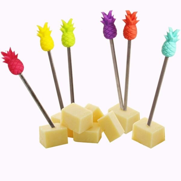 Set of 6 Pineapple Cocktail Party Picks