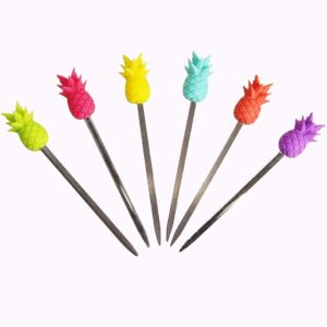 Set of 6 Pineapple Cocktail Party Picks