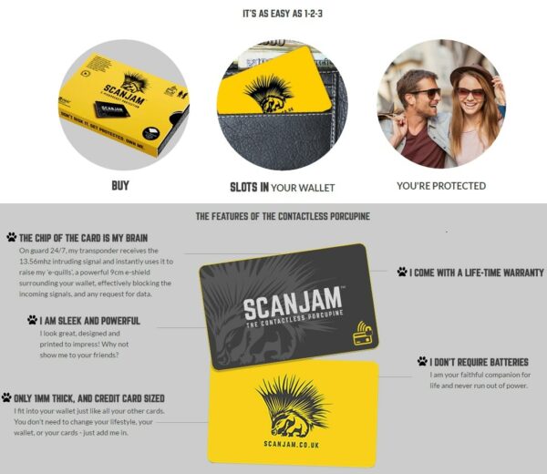 ScanJam RFID Credit Card Protector contactless card protection