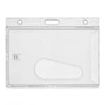 Clear Enclosed Rigid ID Card Holder