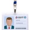 Clear Enclosed Rigid ID Card Holder