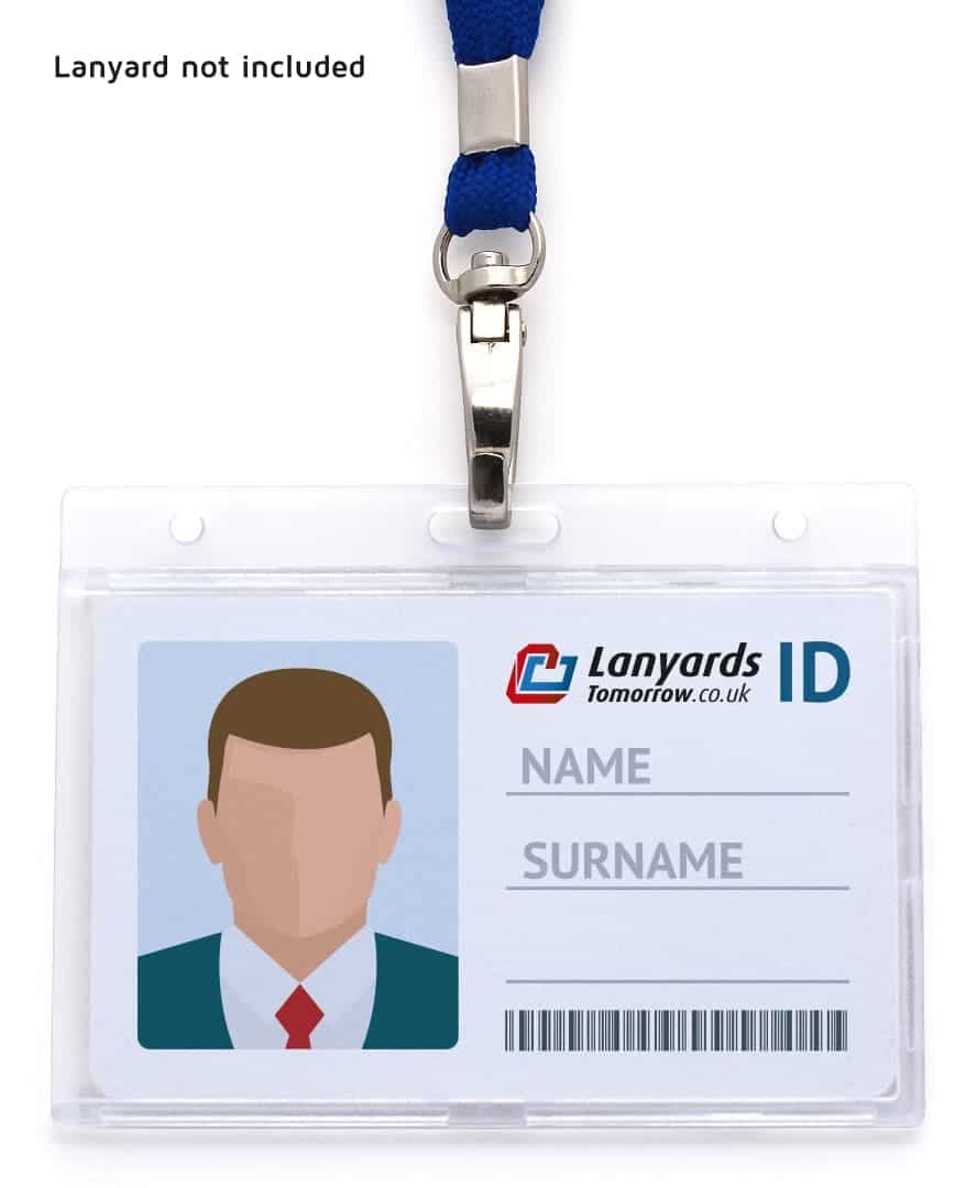 Clear Enclosed Rigid ID Card Holder