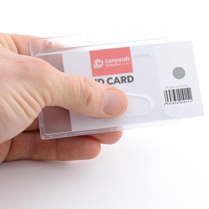 Enclosed Rigid ID Card Holder
