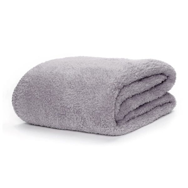 Snug-Rug Sherpa Throw Blanket (Lilac Grey)