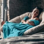 Snug-Rug Sherpa Throw Blanket (Teal)