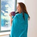Snug-Rug Sherpa Throw Blanket (Teal)