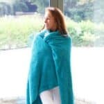 Snug-Rug Sherpa Throw Blanket (Teal)