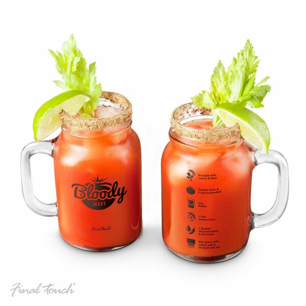 Bloody Mary Mason Jar Glasses