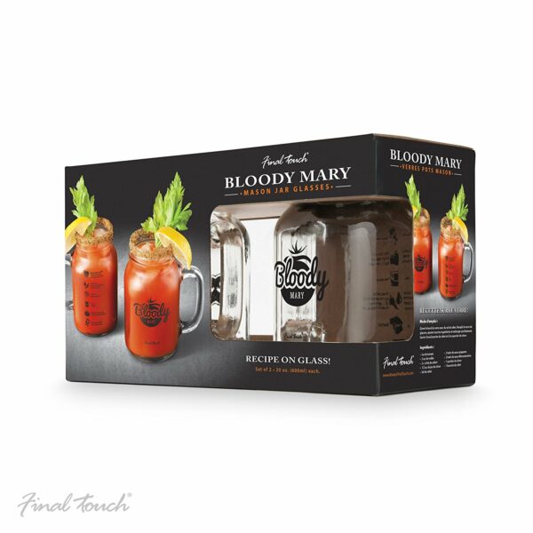 Bloody Mary Mason Jar Glasses