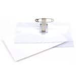 ID Name Badge Holders with Clip and Pin