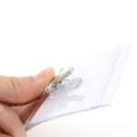 ID Name Badge Holders with Clip and Pin