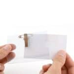 ID Name Badge Holders with Clip and Pin