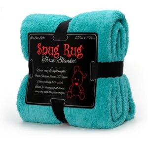Snug Rug Sherpa Throw Blanket Teal