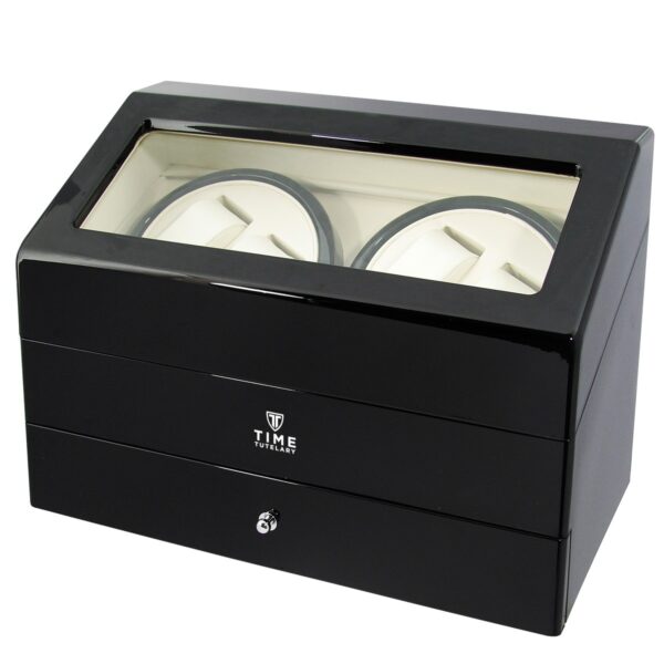 Black Gloss Quad Automatic Watch Winder KA074