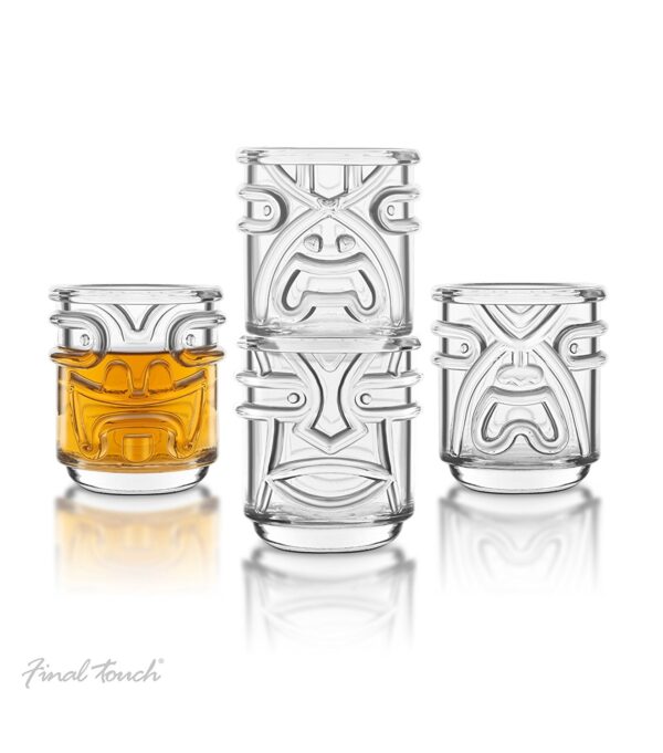 Final Touch TIKI Stackable TUMBLERS Drinking Glasses