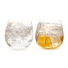Globe Rocker World Map Whisky Glasses (300ml) (Set of 2)