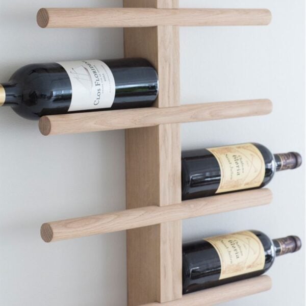 Oak Wine Rack Wall Mounted | Home Garden Gifts Presents | CKB Ltd | Gifts Tomorrow