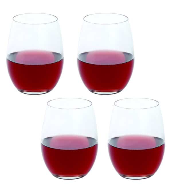 Stemless Red Wine Glasses