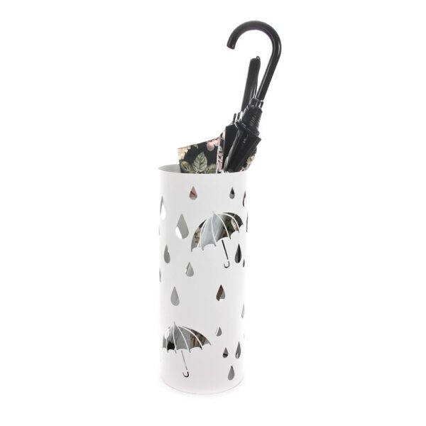 Rain Drops White Umbrella Holder