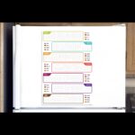 MULTI-LANGUAGE Magnetic Fridge Whiteboard