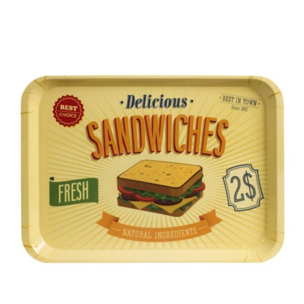 Sandwiches Drinks Serving Tray