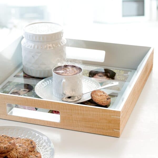Wooden Photo Frame Serving Tray