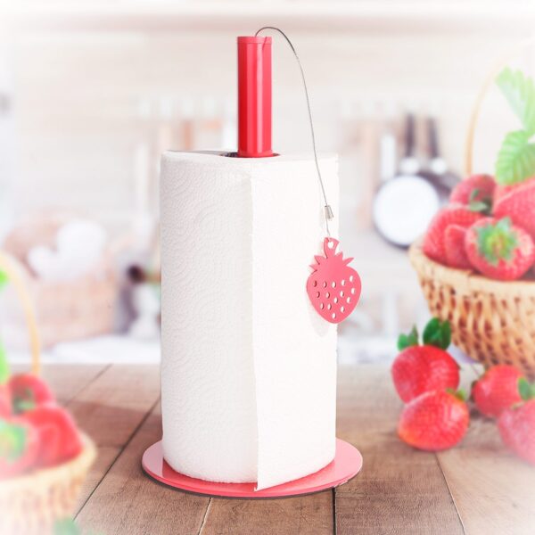 Red Strawberry Kitchen Tissue Paper Towel Roll Holder