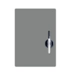 Grey Magnetic Whiteboard Fridge Board With Dry Wipe Marker