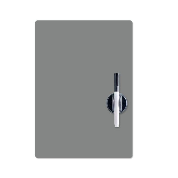 Grey Magnetic Whiteboard Fridge Board With Dry Wipe Marker