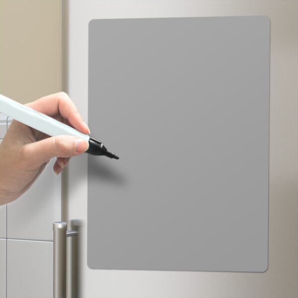 Grey Magnetic Whiteboard Fridge Board With Dry Wipe Marker