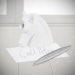 Unicorn Paperweight Pen Holder