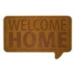 Welcome Home Brown Novelty Outdoor Front Doormat