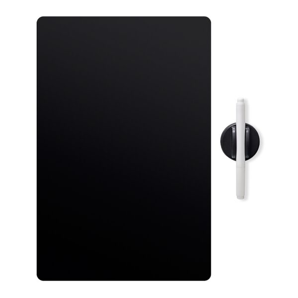 Black Magnetic Whiteboard Fridge Board With Dry Wipe Marker